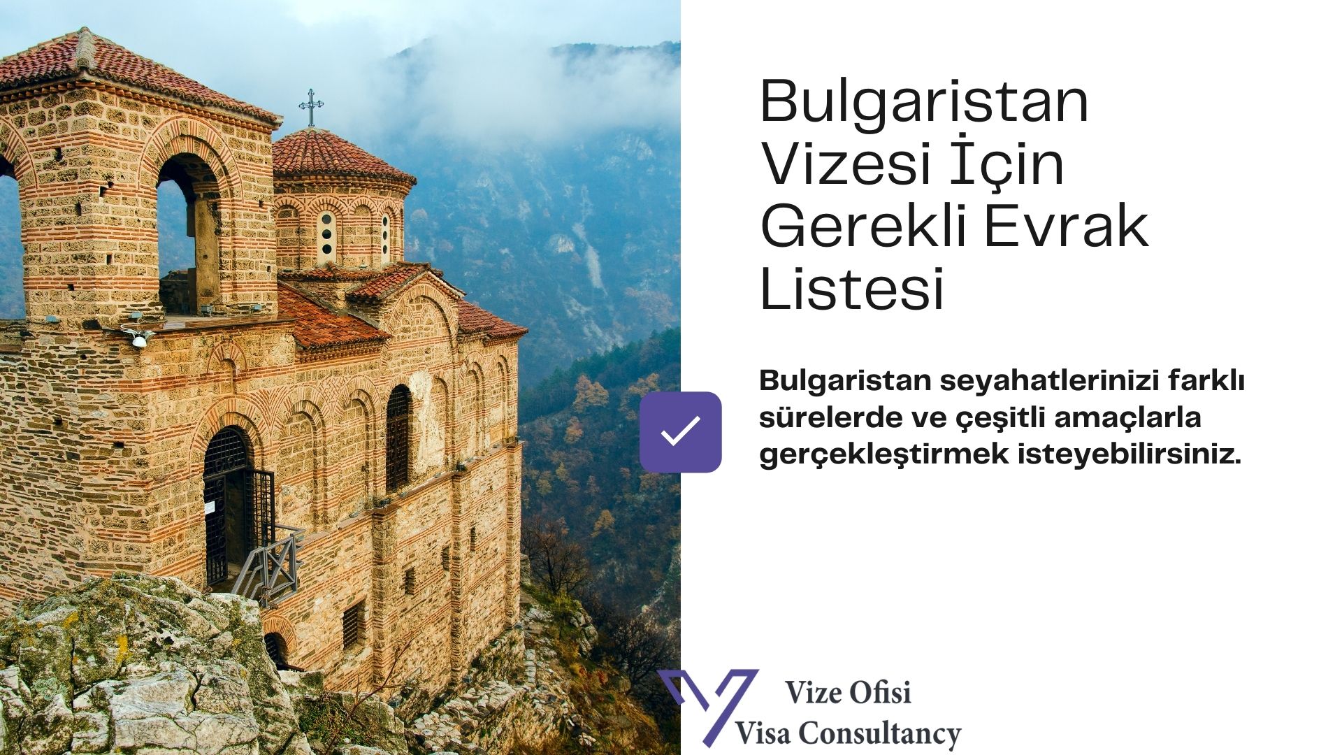 Bulgaristan Vize Evrakları 2021 Tam Liste